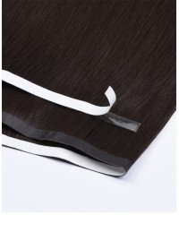 Lange Seamless Tape-in Extensions 60 cm - Matt-schwarz Echthaar 9A+