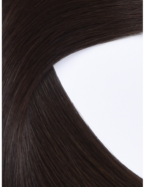 Longues Extensions Adhésives Noir Naturel 60 cm - Cheveux Naturels 9A+