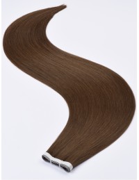 Lange Tape Haarverlängerung Seamless 60 cm - Braun Echthaar 9A+ Lange Tape Haarverlängerung Seamless 60 cm - Braun Echthaar 9A+