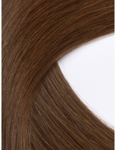 Lange Tape Haarverlängerung Seamless 60 cm - Braun Echthaar 9A+ 2