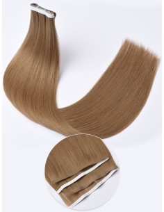 Unsichtbare Tape Extensions 60 cm - Ashbraun Echthaar 9A+