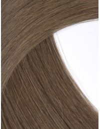 Longue Extension à Coller Monobande Brun Clair Cendré 60 cm - Qualité 9A+