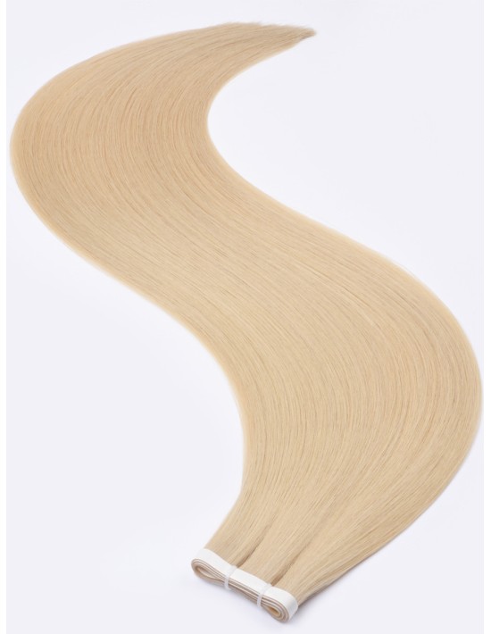 Longues Extensions Adhésives Tape Blond Beige Cendré 60 cm - Naturel 9A+