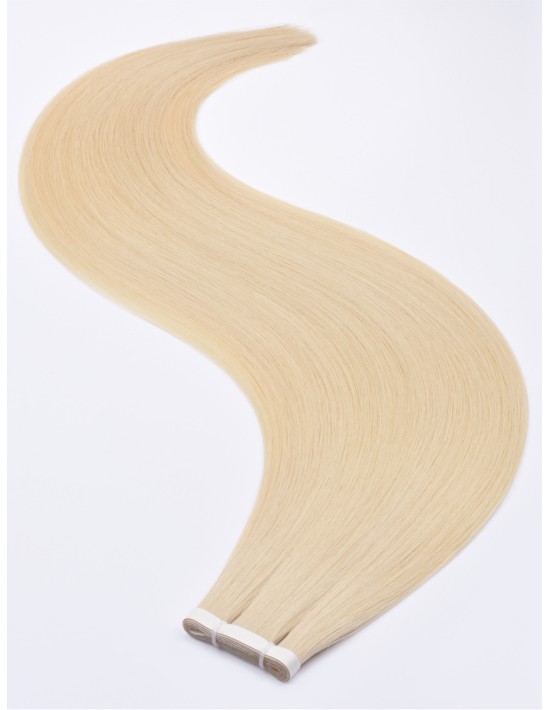 Lange Adhesiv Tape Extension 60 cm - Platinium Echthaar 9A+