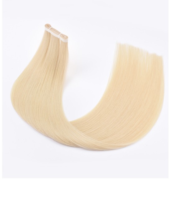 Lange Adhesiv Tape Extension 60 cm - Platinium Echthaar 9A+