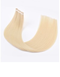 Lange Adhesiv Tape Extension 60 cm - Platinium Echthaar 9A+ Lange Adhesiv Tape Extension 60 cm - Platinium Echthaar 9A+