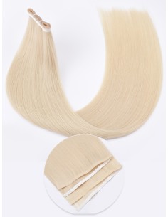 Longue Extension Skin Weft Pure White 60 cm - Qualité Naturelle 9A+
