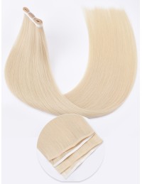 Klebe-Extensions Lange Tape 60 cm - Pure White Echthaar 9A+ Klebe-Extensions Lange Tape 60 cm - Pure White Echthaar 9A+