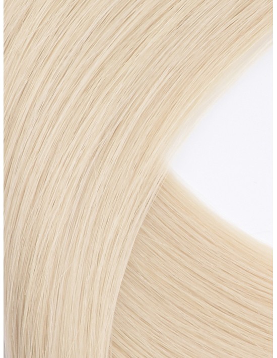 Klebe-Extensions Lange Tape 60 cm - Pure White Echthaar 9A+