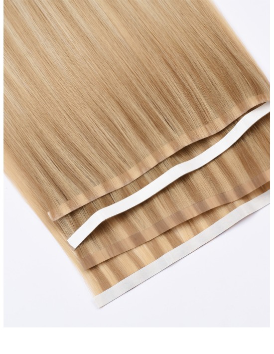 Extension Invisible Monobande Balayage Bronde Cendré Goldy