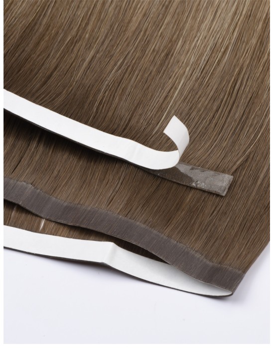 Unsichtbare Skin Weft Tape-ins 60 cm - Moccacino T1CC/80