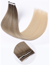 Bande Adhésive de Cheveux Monobande Ombré Moccacino 60 cm - Naturel 9A+