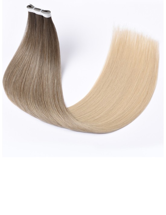Unsichtbare Skin Weft Tape-ins 60 cm - Moccacino T1CC/80