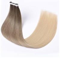 Bande Adhésive de Cheveux Monobande Ombré Moccacino 60 cm - Naturel 9A+