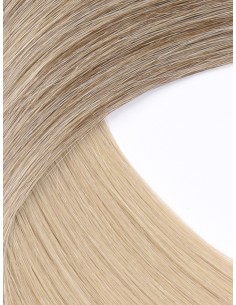 Unsichtbare Extensions Skin Weft - Lange Tape-in 60 cm - Ombré Moccacino T1CC/80 Echthaar 9A+ 2