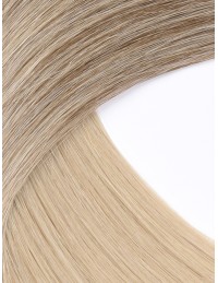 Unsichtbare Extensions Skin Weft - Lange Tape-in 60 cm - Ombré Moccacino T1CC/80 Echthaar 9A+