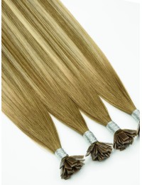 Keratinbonding-Extensions Balayage Aschbraun-Blond | Extens Hair