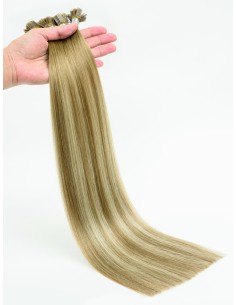 Extensions à la kératine Balayage Brun Cendré Blond 2