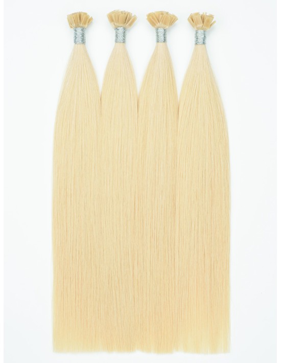 Extension à la keratine blond clair