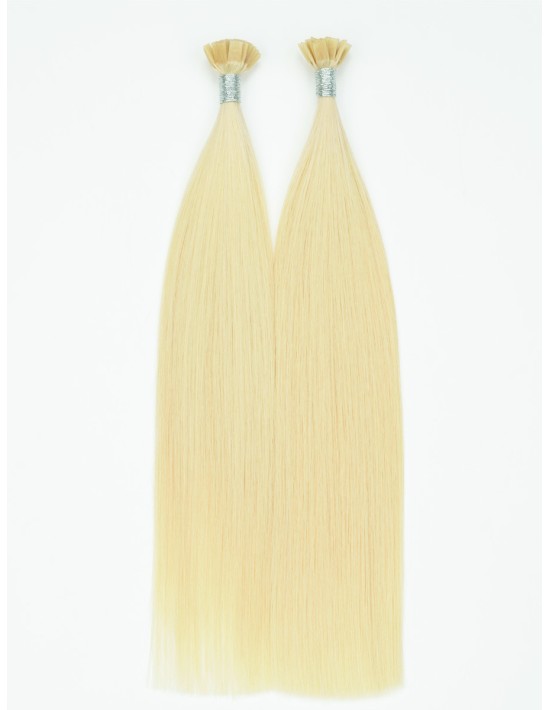 Extension kératine blond platine