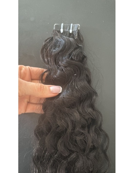 Extension adhésive invisible 70 cm - Noir 1 