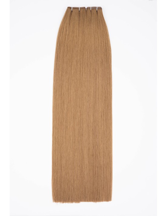 Tissage Brun Clair Cendré Bela - Rajout naturel cheveux russes 50gr / 50cm