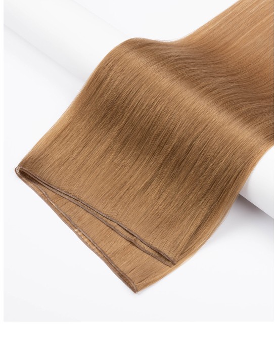 Tissage Brun Clair Cendré Bela - Rajout naturel cheveux russes 50gr / 50cm