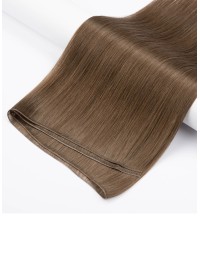 Russische Haartressen - Hell Aschbraun - Premium Qualität