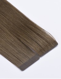 Extensions adhésives Brun Clair Cendré 9A - 30 cm | Invisible Tape Hair