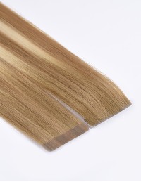 Extensions bandes adhésives Balayage Brun Cendré Blond T8-8/60 - 30 cm