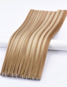 Tape-Extension Balayage Aschbraun-Blond T8-8/60 - 30 cm