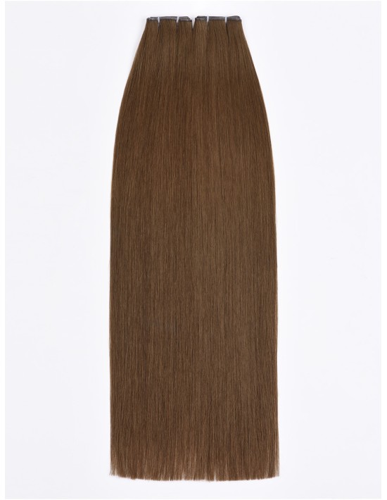 Russische Haartressen Braun - Premium russische Qualität