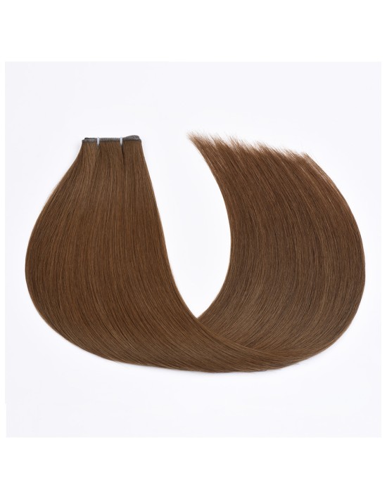 Russische Haartressen Braun - Premium russische Qualität