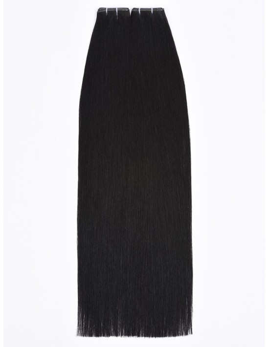 Russische Tresse Schwartz - 50gr / 50cm Echthaar