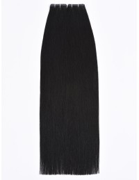Russische Tresse Schwartz - 50gr / 50cm Echthaar