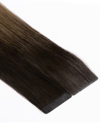 Invisible Tape Extensions 70cm – Ombré Dunkelbraun B1B-2/6 | Extens Hair