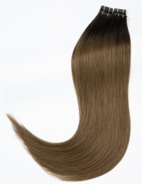 Invisible tape hair 70cm – Ombré Châtain Foncé B1B-2/6 | Extens Hair