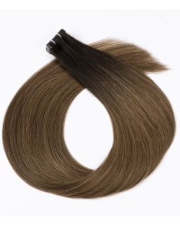 Invisible Tape Extensions 70cm – Ombré Dunkelbraun B1B-2/6 | Extens Hair