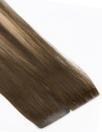 Invisible Tape Extensions 70cm – Ombré Kastanien-Amber B4/18