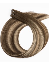 Invisible Tape Extensions 70cm – Ombré Kastanien-Amber B4/18