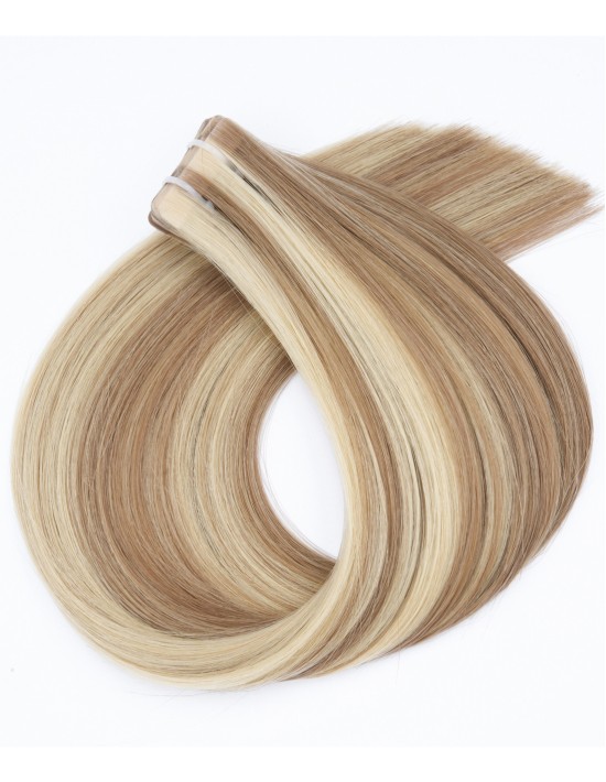 Invisible Tape Extensions P12/60 – Honig Platin Aschblond 50cm | Extens Hair