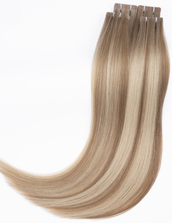 Extension adhésive 8C/88 – Balayage Sable 50cm en Remy Hair | Extens Hair