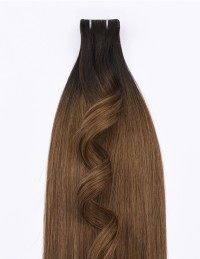 Tape-In Extensions B1B-2/6 – Ombré Dunkelbraun 50cm | Extens Hair
