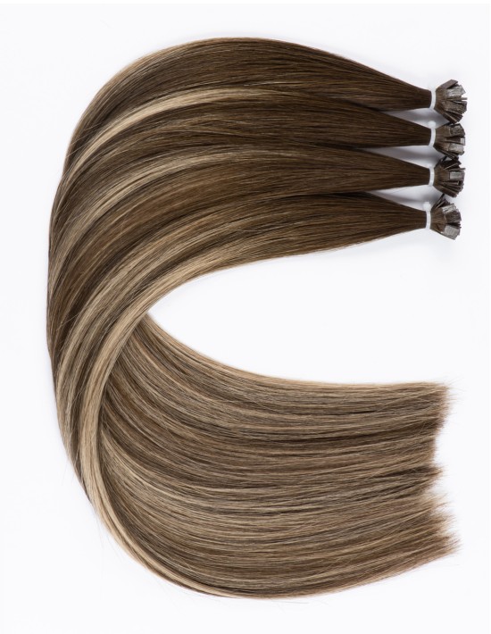 Extension à la kératine B4/18 – Ombré Châtain Ambré 25g 50cm | Extens Hair