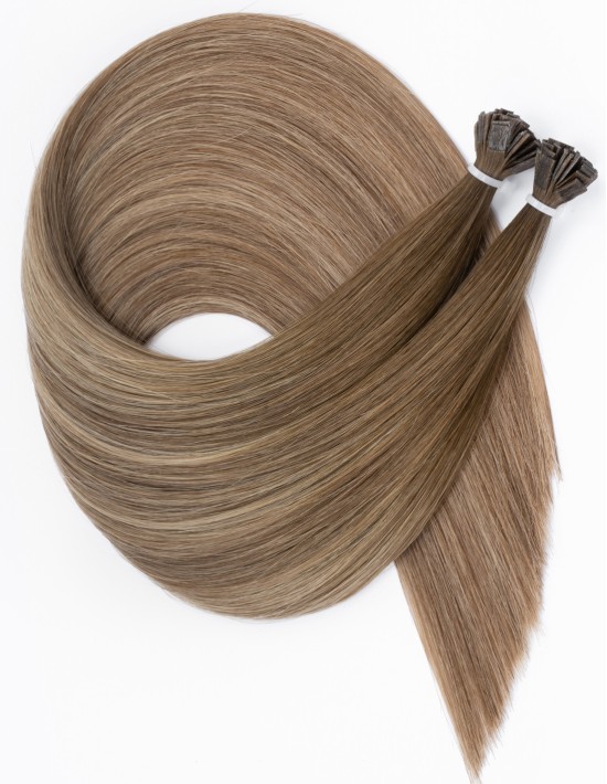 Haarverlängerung mit Bondings B618 – Rooted Bronde 25g 50cm | Extens Hair