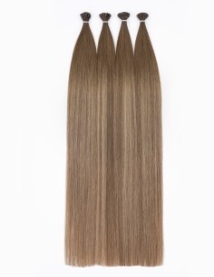 Extension kératine cheveux B6/18 – Ombré Bronde 25 mèches 50cm | Extens Hair