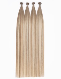 Extension cheveux naturel kératine à chaud 8C/88 – Balayage Sable 25 mèches 50cm | Extens Hair