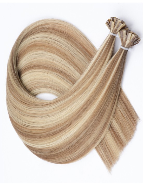 Extensions Keratin Bondings 9A60A – Ombré Ashy Sand 25 Strähnen 50cm | Extens Hair