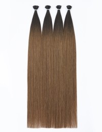Extension cheveux kératine B1B-26 – Ombré Châtain Foncé 25 mèches 70cm | Extens Hair