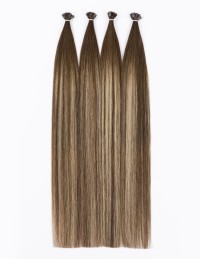 Bondings Haarverlängerungen B418 – Rooted Chestnut Amber 25 Strähnen 70cm | Extens Hair